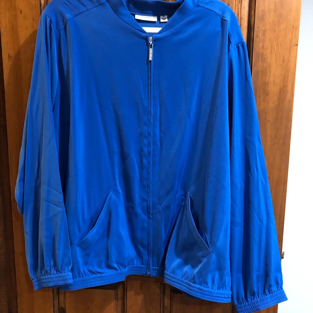 Susan Graver beautiful blue jacket